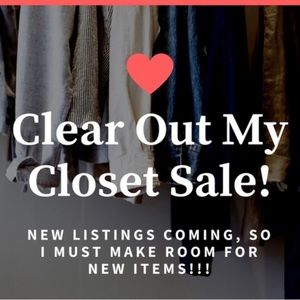 CLOSET clear out📣